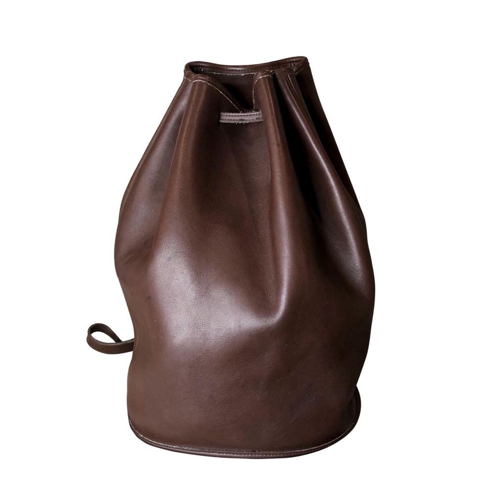 Vintage COACH Mahogany Glove Tanned Leather Sling Backpack Shoulder Bag 9929 - Picture 4 of 16